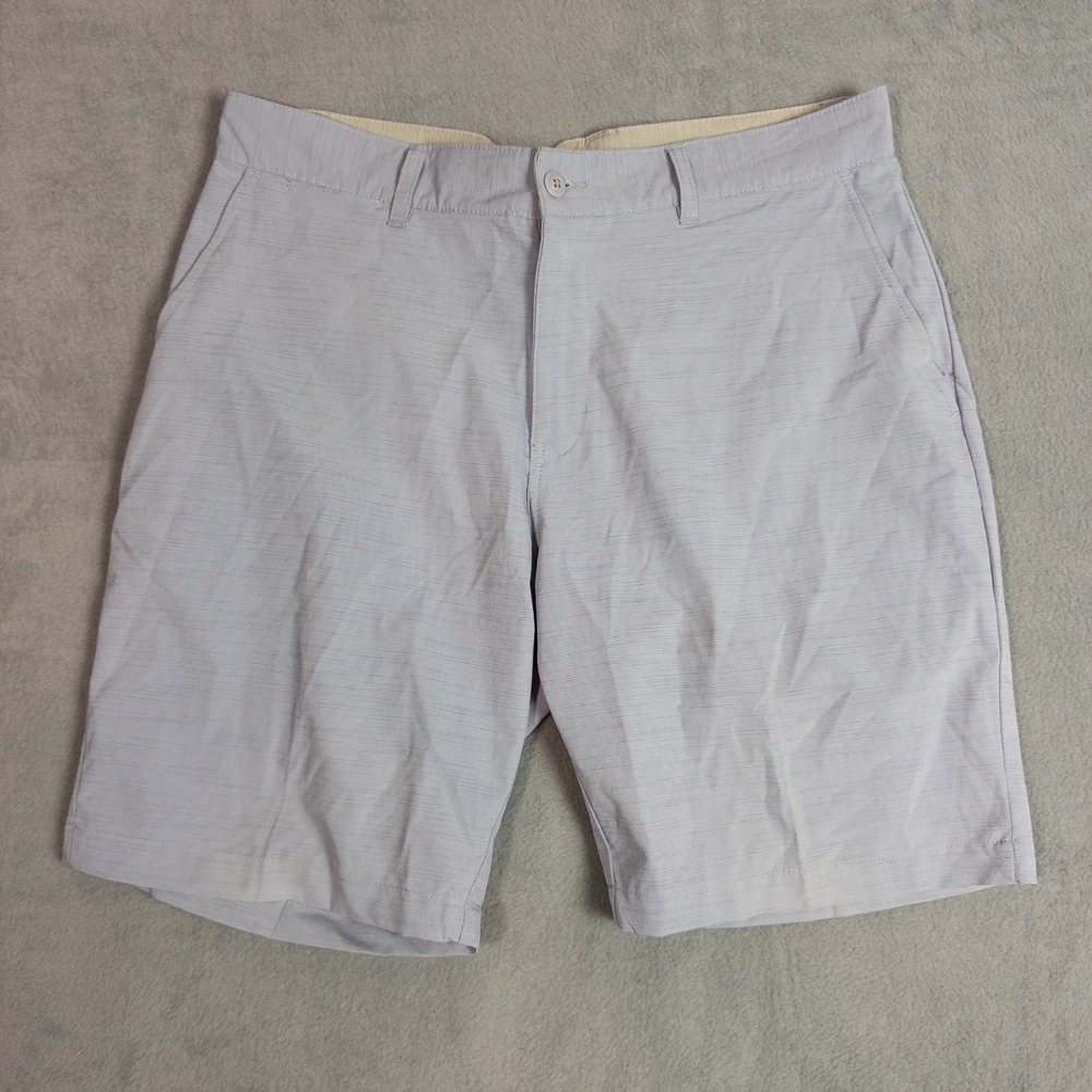 Ron Jon Surf Shop Hybrid Shorts Mens 36 Blue Grey Performance Stretch
